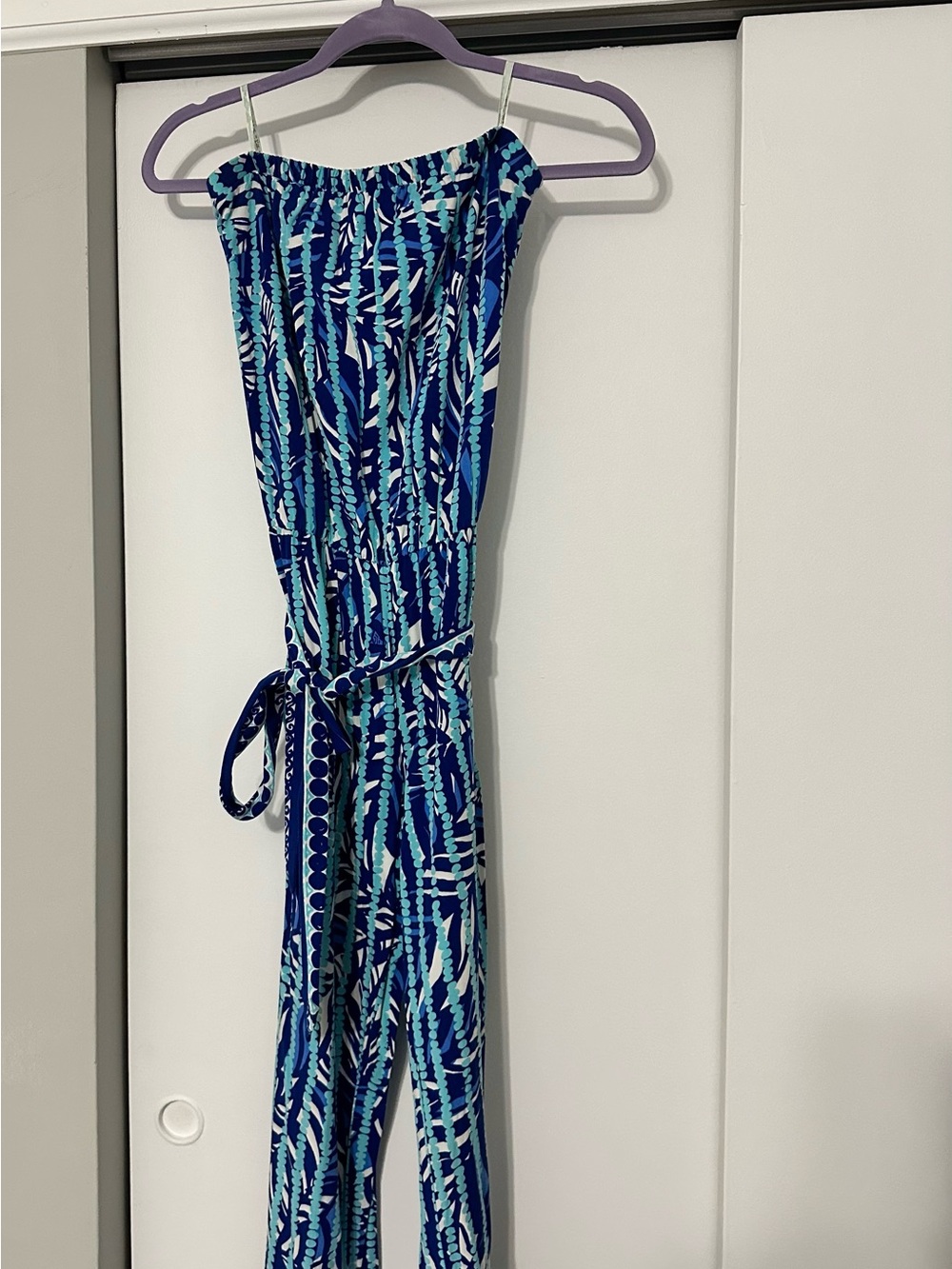 Lilly Pulitzer Blue & Teal Patterned one-Piece Jumpsuit